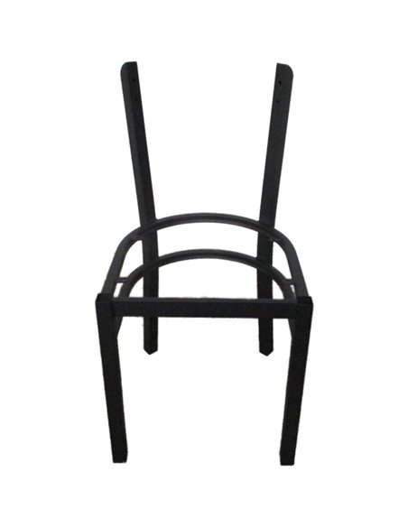 Black Steel Chair Frame for Curved Backrest | Stalwart DA-GS6V5FRAMEBLACK