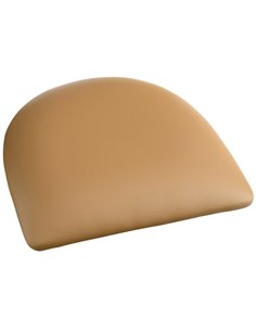 Light Brown Vinyl Cushion Seat for Steel Frame Chair | Stalwart DA-GSM001LIGHTBROWNVINYLSEAT