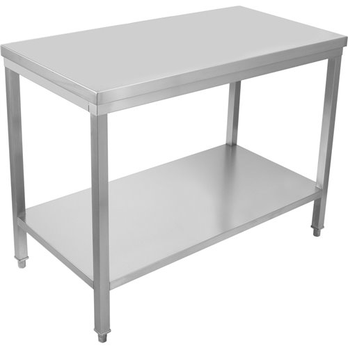Professional Work table Stainless steel Undershelf 1500x700x900mm | Stalwart DA-SWT70150