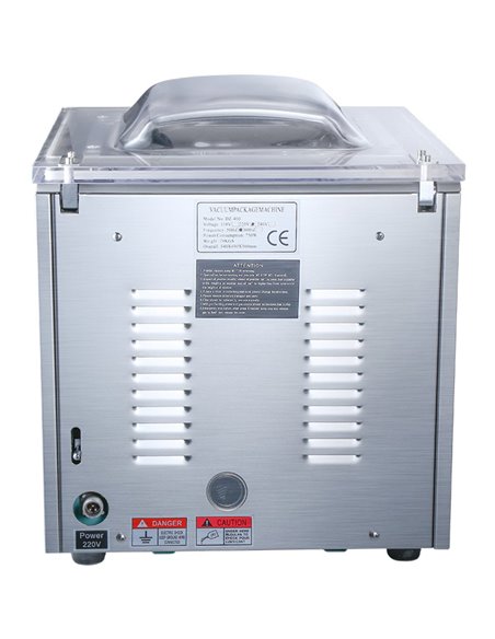 Chamber Vacuum Machine Double Seal Bar 20mÂ³/hour Table Top 400mm | Stalwart DA-DZ400