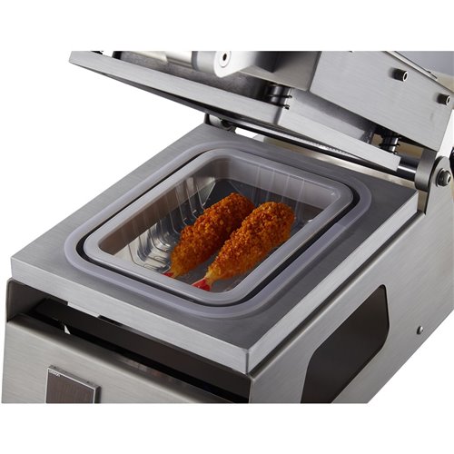 Vacuum Tray Sealer 200x140x50mm Trays Table Top 0.5kW | Stalwart DA-SY01