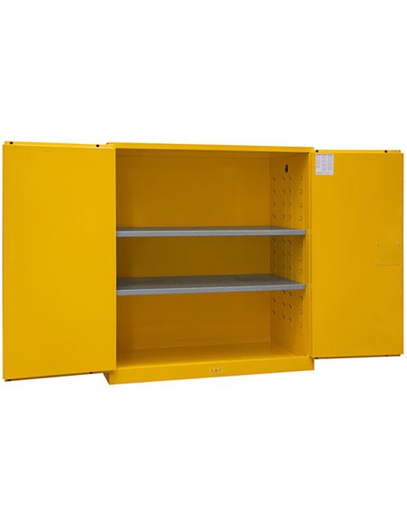 110 Gallon/ 500 Litre Flammable Safety COSHH Cabinet 1500x860x1650mm | Stalwart DA-MB110GSC