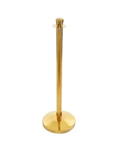 Rope Stanchion with Ball top 320x1000mm Gold | Stalwart DA-GBP02B