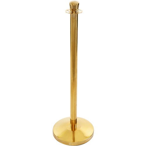 Rope Stanchion with Ball top 320x1000mm Gold | Stalwart DA-GBP02B