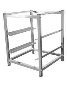 Dishwasher stand with 2 rack guides for dishwashers of Width 565-590mm &amp Depth 600-700mm | Stalwart DA-DWS02B