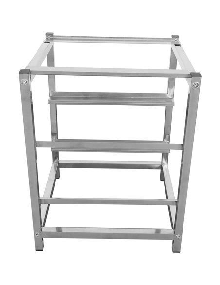 Dishwasher stand with 2 rack guides for dishwashers of Width 565-590mm &amp Depth 600-700mm | Stalwart DA-DWS02B