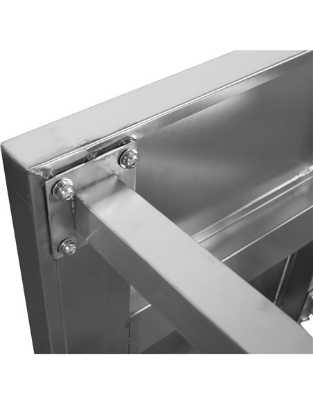 Commercial Equipment Stand / Low Height Table Stainless Steel 450x450x400mm | Stalwart DA-WHPS4545