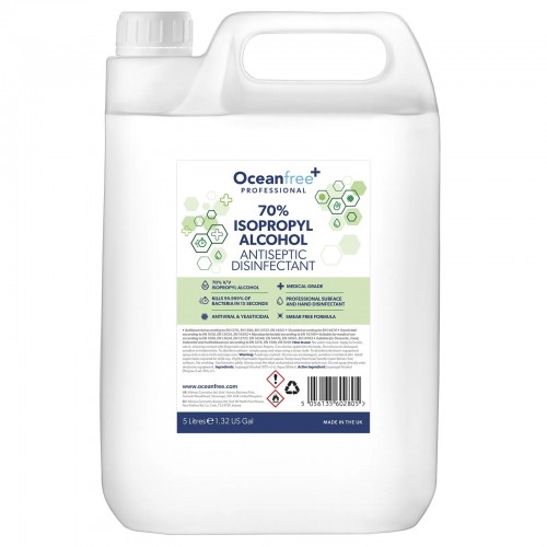 Liquid Hand Sanitiser 5 Litre 70%...