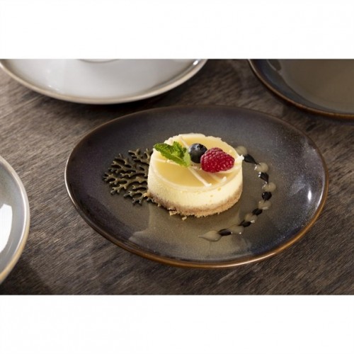 Olympia Birch Aubergine Coupe Plates...