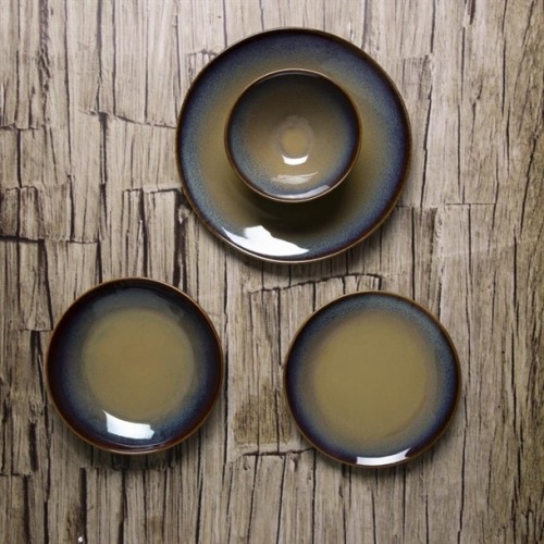 Olympia Birch Aubergine Coupe Plates...