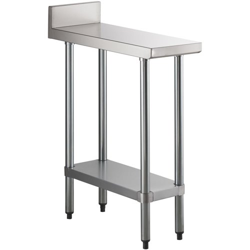 Commercial Stainless Steel Work Table Bottom shelf Upstand 300x600x900mm | Stalwart DA-WT6030GB