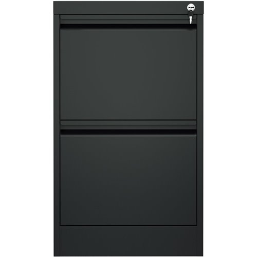 Professional Filing Cabinet 2 drawer 460x620x720mm Black | Stalwart DA-MXDC1BLACK