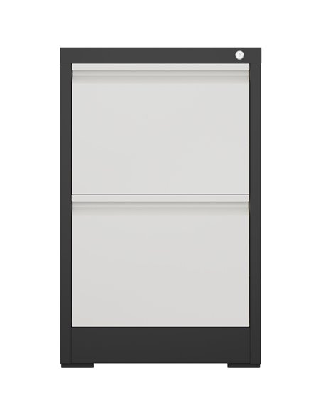 Professional Filing Cabinet 2 drawer 460x620x720mm Dark Grey &amp White | Stalwart DA-MXDC1DARKGREY