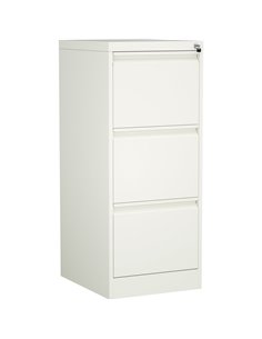 Professional Filing Cabinet 3 drawer 460x620x1025mm White | Stalwart DA-MXDC2WHITE