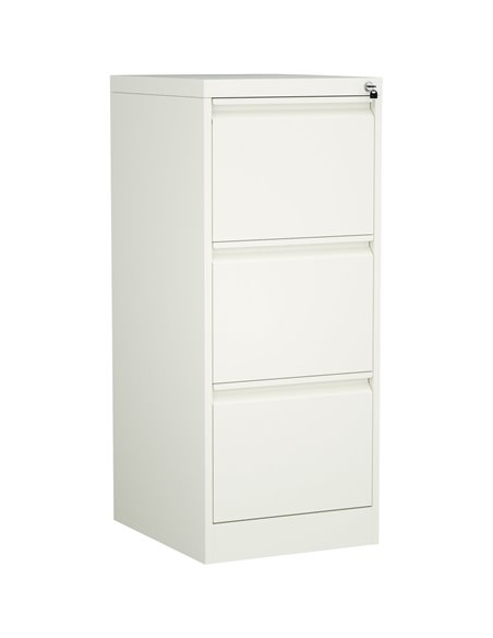 Professional Filing Cabinet 3 drawer 460x620x1025mm White | Stalwart DA-MXDC2WHITE