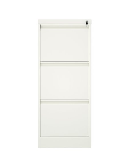 Professional Filing Cabinet 3 drawer 460x620x1025mm White | Stalwart DA-MXDC2WHITE
