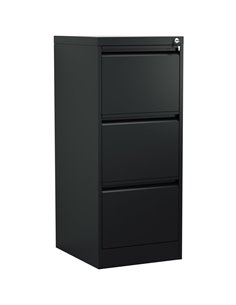 Professional Filing Cabinet 3 drawer 460x620x1025mm Black | Stalwart DA-MXDC2BLACK