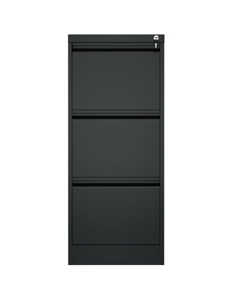 Professional Filing Cabinet 3 drawer 460x620x1025mm Black | Stalwart DA-MXDC2BLACK