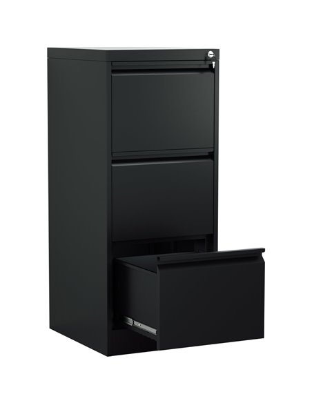 Professional Filing Cabinet 3 drawer 460x620x1025mm Black | Stalwart DA-MXDC2BLACK
