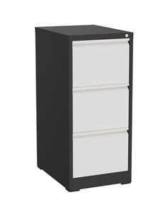 Professional Filing Cabinet 3 drawer 460x620x1025mm Dark Grey &amp White | Stalwart DA-MXDC2DARKGREY