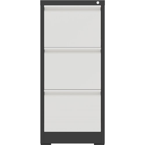 Professional Filing Cabinet 3 drawer 460x620x1025mm Dark Grey &amp White | Stalwart DA-MXDC2DARKGREY