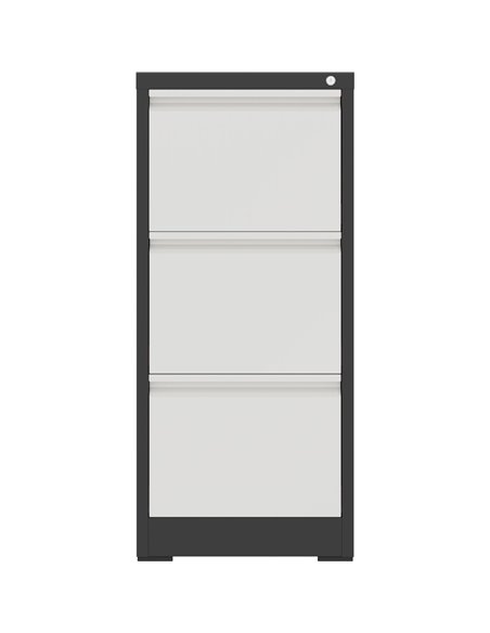 Professional Filing Cabinet 3 drawer 460x620x1025mm Dark Grey &amp White | Stalwart DA-MXDC2DARKGREY