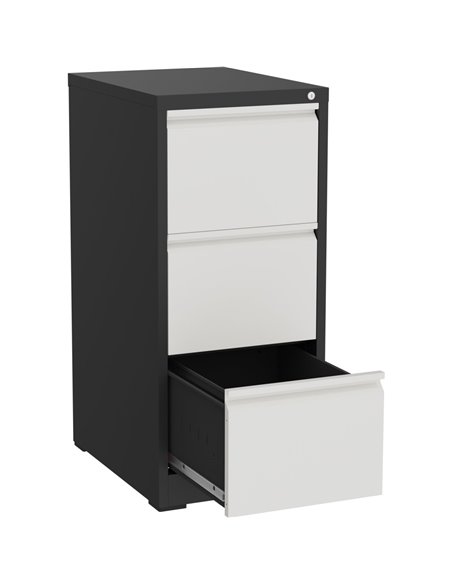 Professional Filing Cabinet 3 drawer 460x620x1025mm Dark Grey &amp White | Stalwart DA-MXDC2DARKGREY