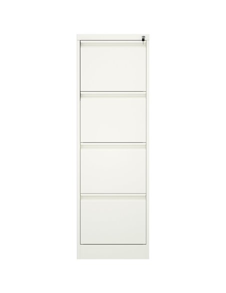 Professional Filing Cabinet 4 drawer 460x620x1330mm White | Stalwart DA-MXDC3WHITE