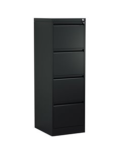 Professional Filing Cabinet 4 drawer 460x620x1330mm Black | Stalwart DA-MXDC3BLACK