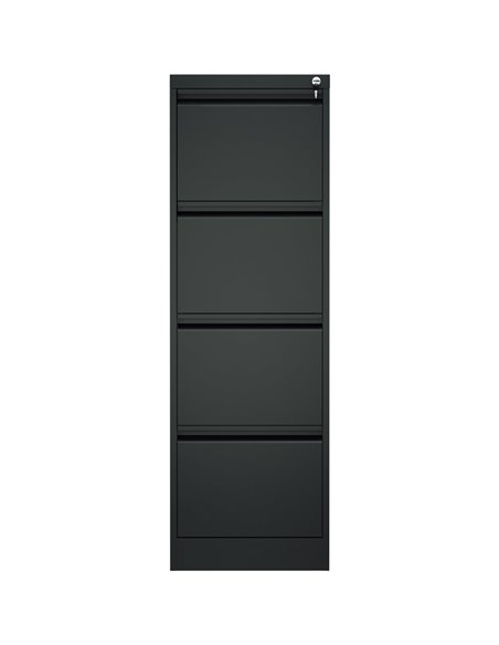 Professional Filing Cabinet 4 drawer 460x620x1330mm Black | Stalwart DA-MXDC3BLACK