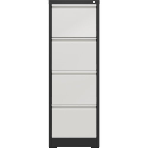 Professional Filing Cabinet 4 drawer 460x620x1330mm Dark Grey &amp White | Stalwart DA-MXDC3DARKGREY