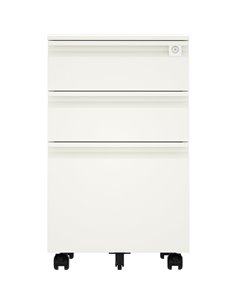 Professional Mobile Filing &amp Storage Cabinet 3 drawer 390x500x650mm White | Stalwart DA-SEMC1WHITE 2