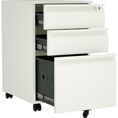 Professional Mobile Filing &amp Storage Cabinet 3 drawer 390x500x650mm White | Stalwart DA-SEMC1WHITE