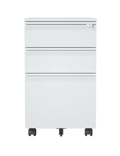 Professional Mobile Filing &amp Storage Cabinet 3 drawer 390x500x650mm Light Grey | Stalwart DA-SEMC1LIGHTGREY 2