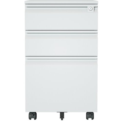 Professional Mobile Filing &amp Storage Cabinet 3 drawer 390x500x650mm Light Grey | Stalwart DA-SEMC1LIGHTGREY
