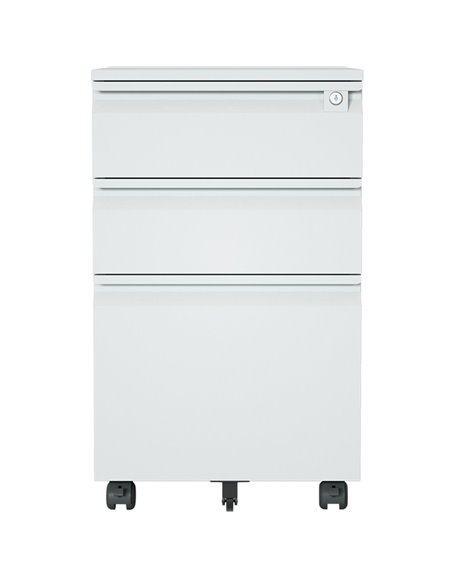 Professional Mobile Filing &amp Storage Cabinet 3 drawer 390x500x650mm Light Grey | Stalwart DA-SEMC1LIGHTGREY