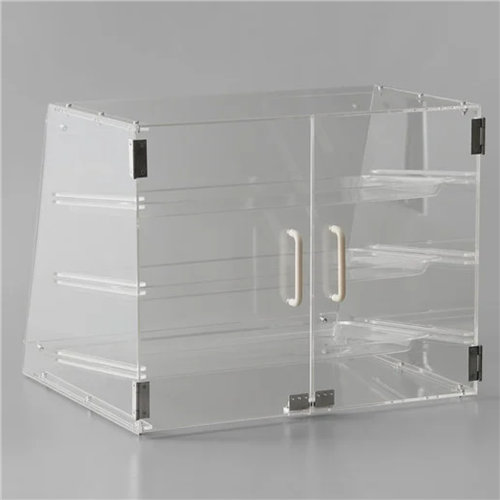 3 Tier Acrylic Bakery Display Case with Rear Doors | Stalwart DA-DETDTBC10903