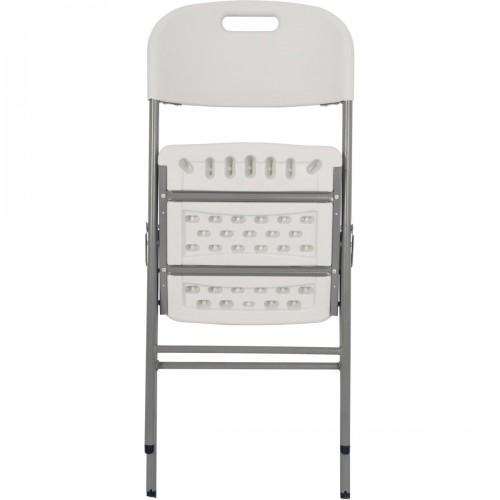 4pcs Folding Chairs White Plastic |...