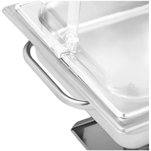Roll top Chafer GN1/1 Stainless steel Plastic top 9 litres | Stalwart DA-WH633A2
