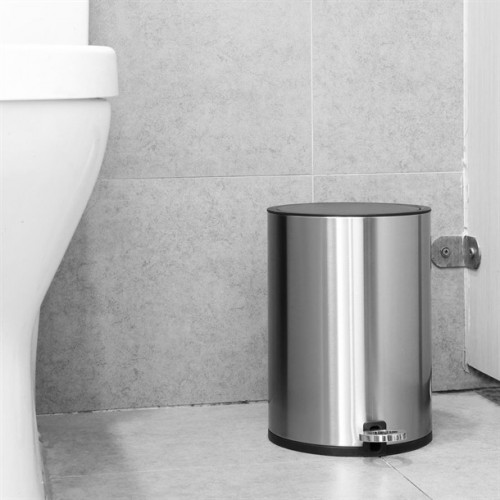Jantex Round Brushed Steel Pedal Bin...