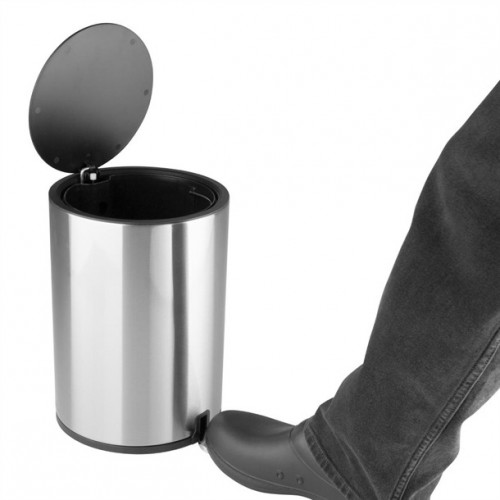 Jantex Round Brushed Steel Pedal Bin...