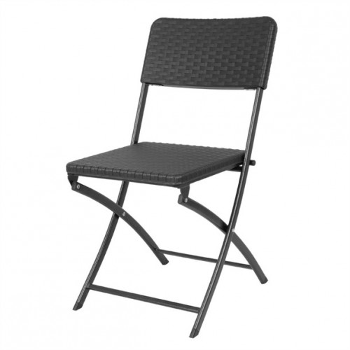Bolero Rattan Folding Chair Black...
