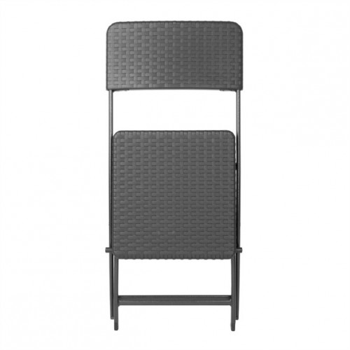 Bolero Rattan Folding Chair Black...