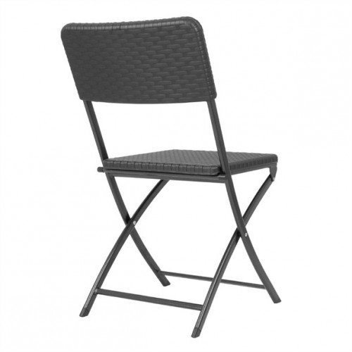 Bolero Rattan Folding Chair Black...