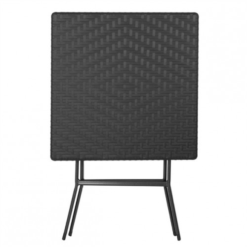 Bolero Square Folding Table Black 620mm