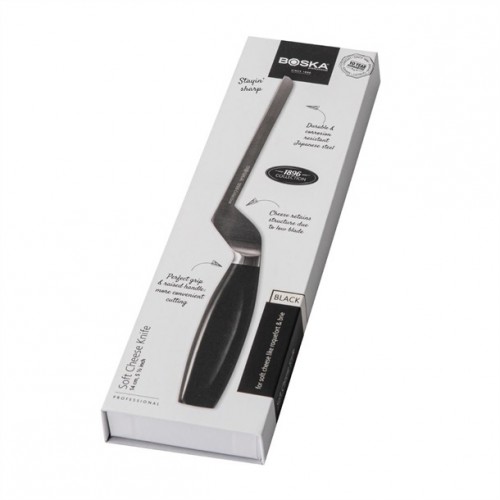 Boska Soft Cheese Knife Black Handle...