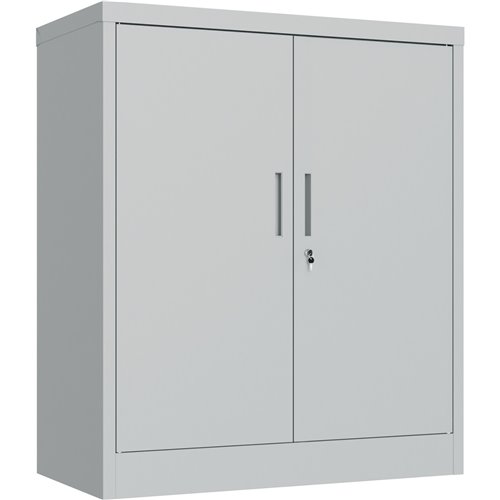 Professional Metal Storage Cabinet 2 doors 900x400x1200mm Lock 3 adjustable shelves Light Grey | Stalwart DA-MXFC13LIGHTGREY