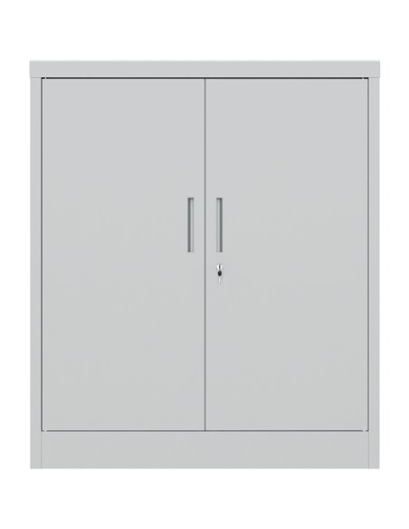 Professional Metal Storage Cabinet 2 doors 900x400x1200mm Lock 3 adjustable shelves Light Grey | Stalwart DA-MXFC13LIGHTGREY