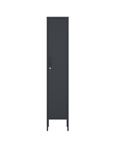 Professional Metal Storage Cabinet 1 Door 350x460x1830mm 3 adjustable shelves Black | Stalwart DA-MXHSC003BLACK 2
