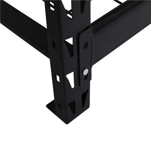 Commercial Shelving unit 4 tier 800kg/shelf Width 1960mm Depth 610mm Black wire | Stalwart DA-KIT99